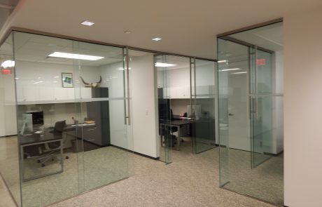 Commercial glass cubicles